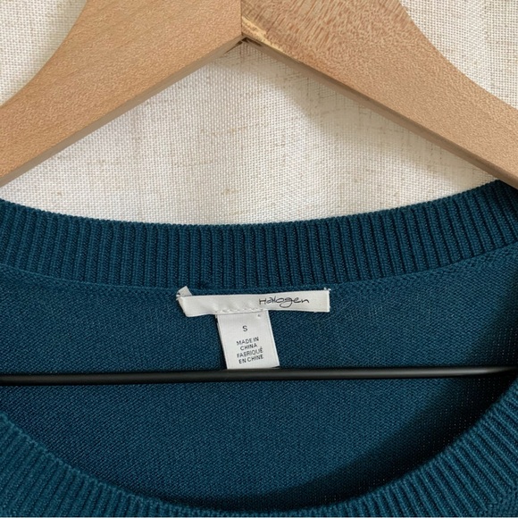 Halogen Wool Blend Longsleeve Crew neck Embellished Rhinestone Sweater Small - Picture 4 of 5